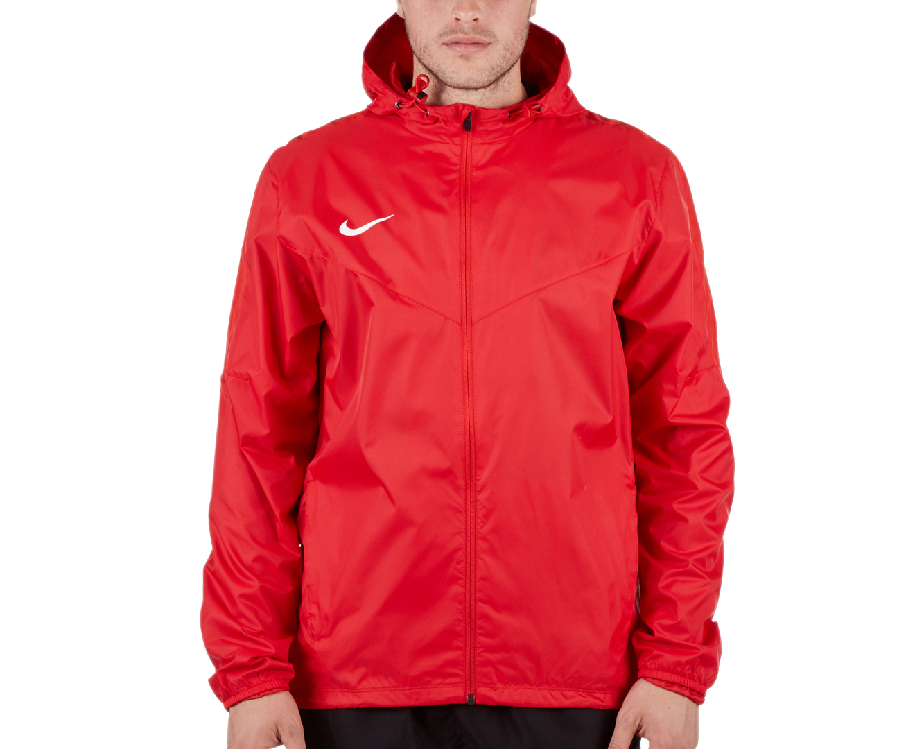 red nike rain jacket