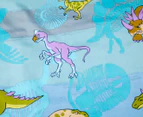 Happy Kids Dinosaur Glow In The Dark Double Bed Quilt Cover Set - Multi