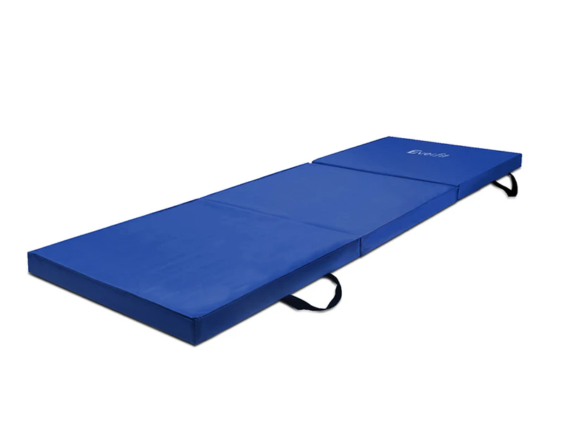 Trifold 180cm Gym Mat - Blue
