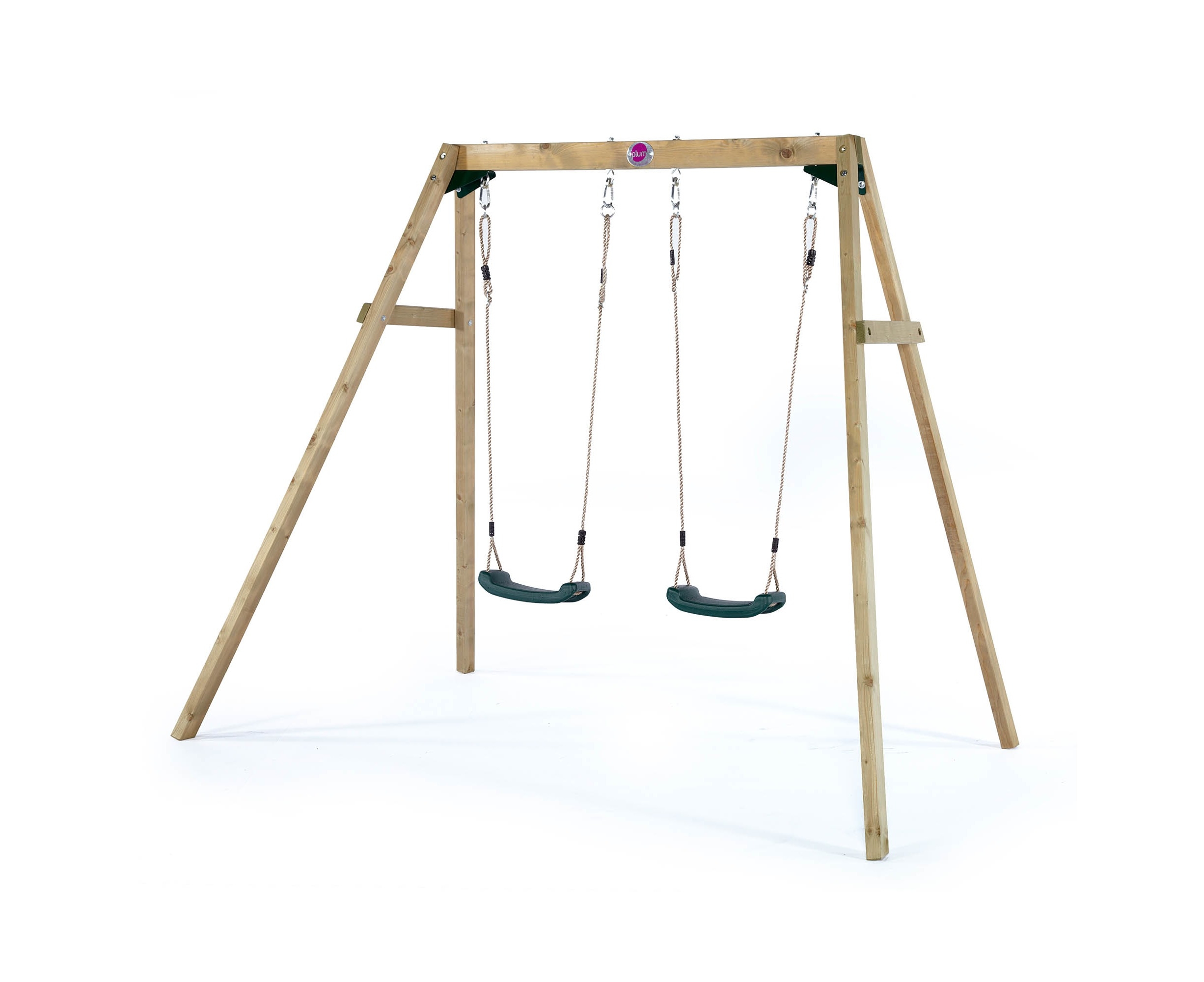 plum double swing with glider set