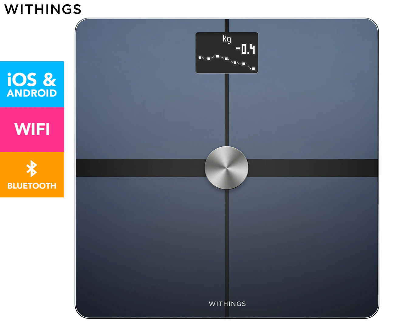 Withings Body+ Body Composition Wi-Fi Scale - Black WBS05-BLACK-N