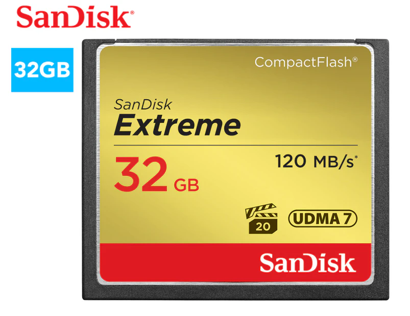 SanDisk 32GB Extreme CompactFlash Memory Card