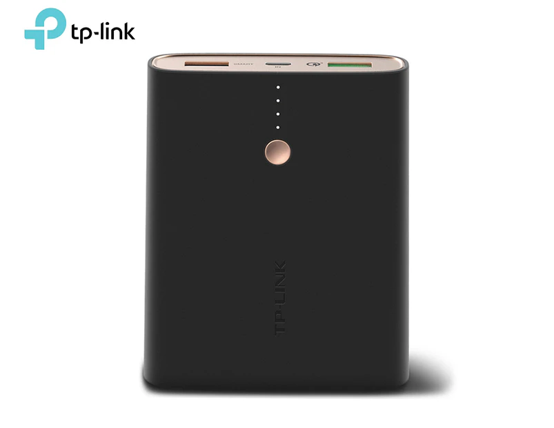 TP-Link Vivid 13400mAh Quick Charge 3.0 Power Bank - Black/Gold