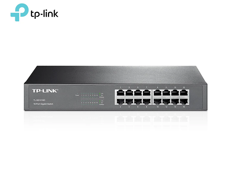 TP-Link 16-Port Gigabit Desktop/Rackmount Switch TL-SG1016D