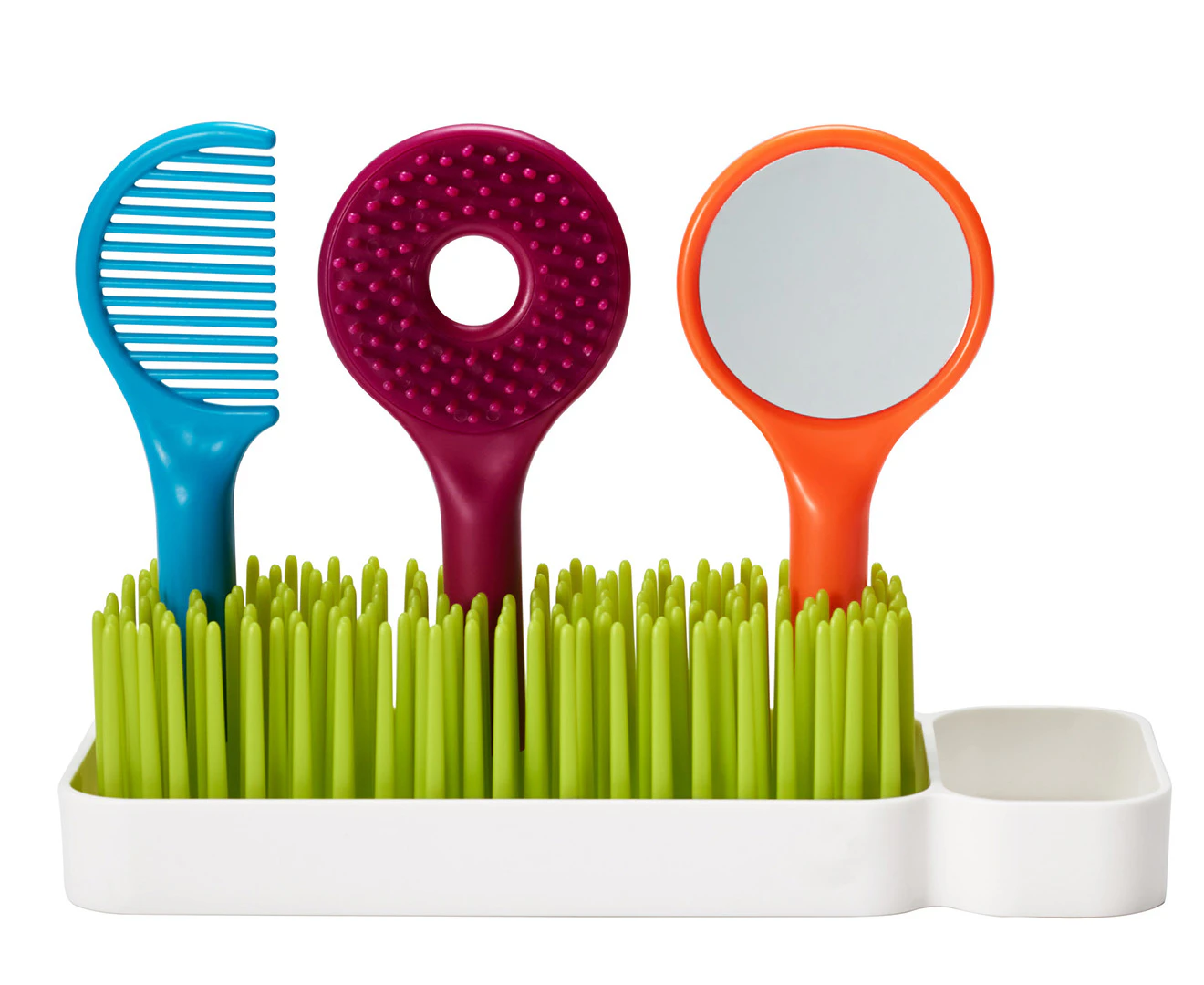 Boon Spiff Baby/Toddler Grooming Kit w/ Brush/Comb/Mirror Caddy Holder Kids Set