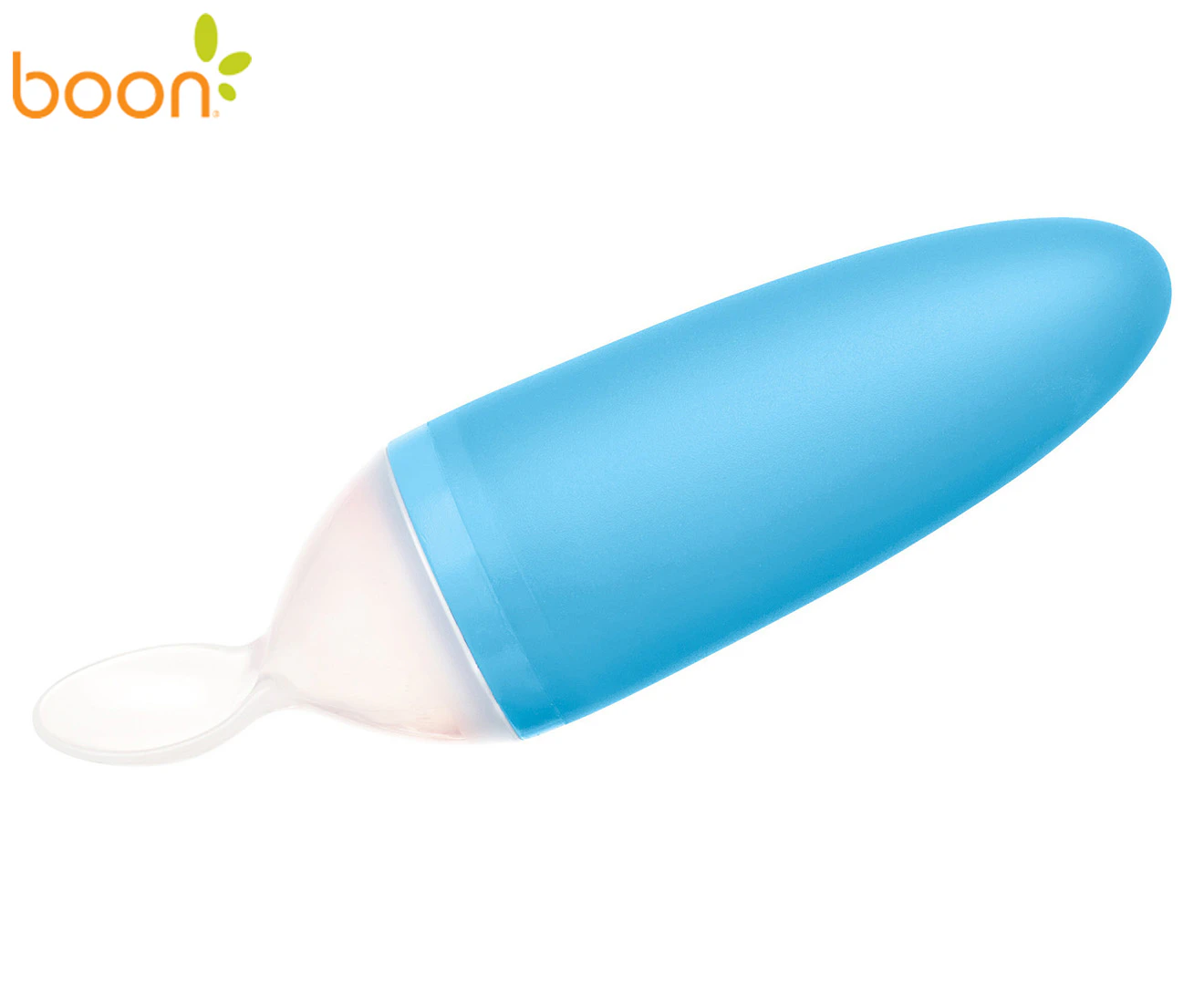 Boon Squirt Blue Silicone Food Feeding Dispensing Spoon/Utensils Baby/Toddler