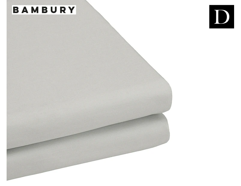 Bambury TRU Fit Double Bed Fitted Sheet - Silver
