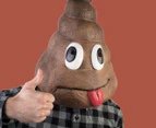 Madheadz Koolface Smiling Poo Party Mask - Brown