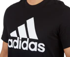 Adidas Men's Essentials Linear Tee - Black/White
