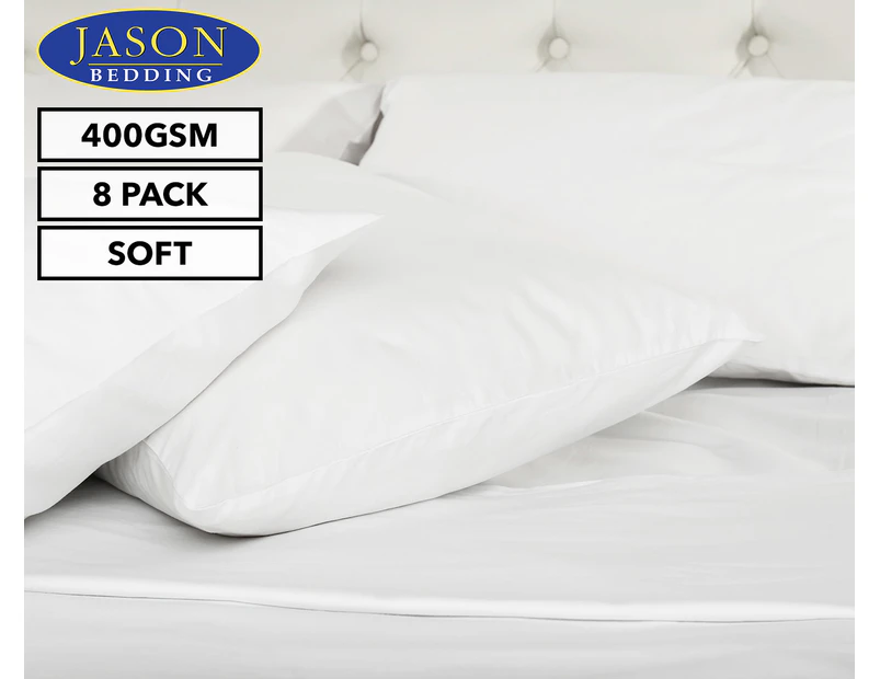 Jason Bedding Non-Woven Polyester Pillow 8-Pack - White