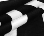 Round Zebra 150cm Premium 100% Cotton Beach Towel - Black/White