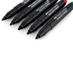 Faber-Castell Connector Pen Permanent Markers 5-Pack - Multi 