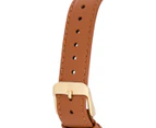 Tommy Hilfiger Women's 35mm Leather Ellie Watch - Caramel/White 