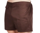 Stubbies Men's Basic Stubbies Shorts - Brown