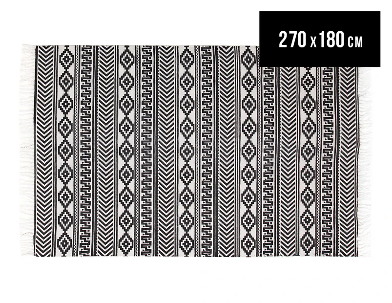 Rug Culture 270x180cm Zulu Monochrome Rug - White