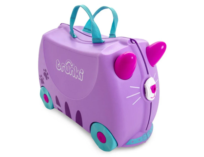 Trunki Kids' Cassie Cat Ride-On Suitcase - Purple