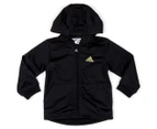 Adidas Toddler Shiny Style Hooded Jogger  - Black/Gold