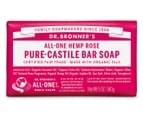 Dr. Bronner's Pure-Castile Soap Bar Rose 140g 1