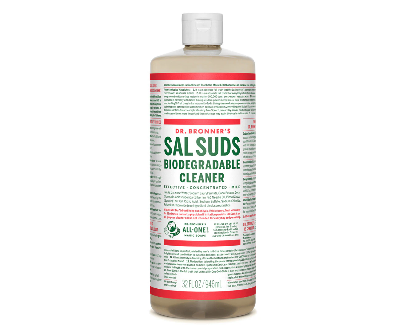 Dr. Bronner's Sal Suds Biodegradable Cleaner 946mL