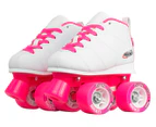 Crazy Skate Co. Girls' Rocket Roller Skates - White/Pink