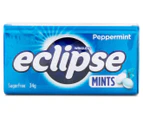 16 x Eclipse Sugarfree Mints Peppermint 34g