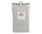 Living Textiles Cot Fitted Sheet - Grey Stripe