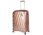 Paklite Wave Hardshell Large Luggage/Suitcase Travel Case Spinner/3.8kg 80L Gold
