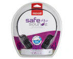 Maxell Safe Soundz Over Ear Headphones - Fuschia 