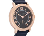 Marc Jacobs Women's 37mm Riley Leather Watch - Rose Gold/Navy