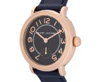 Marc Jacobs Women's 37mm Riley Leather Watch - Rose Gold/Navy
