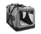 i.Pet Pet Soft Crate Dog Cat Portable Carrier Cage Kennel Foldable XXXL Grey Bag 1