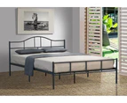 Istyle Jovy King Single Bed Frame Metal Grey