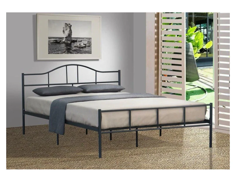 Istyle Jovy Double Bed Frame Metal Grey