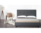 Istyle Cristo King Bed Frame Fabric Grey
