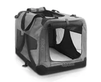 i.Pet Pet Soft Crate Dog Cat Portable Carrier Cage Kennel Foldable XXXL Grey Bag