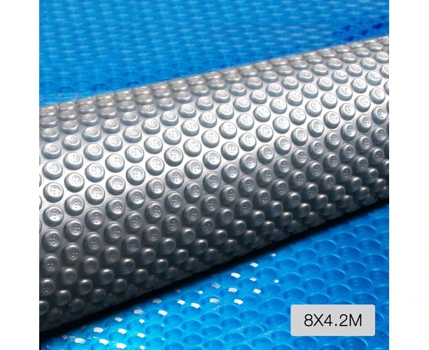 Aquabuddy 8M x 4.2M Solar Swimming Pool Cover 400 Micron Outdoor Bubble Blanket