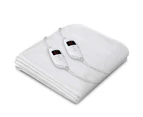 Giselle Bedding Electric Blanket Heated Fully Fitted Washable Polyester Underlay King Bed Heat