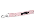 PetStyle 120cm Dog Lead - Pink/Grey Polka Dot