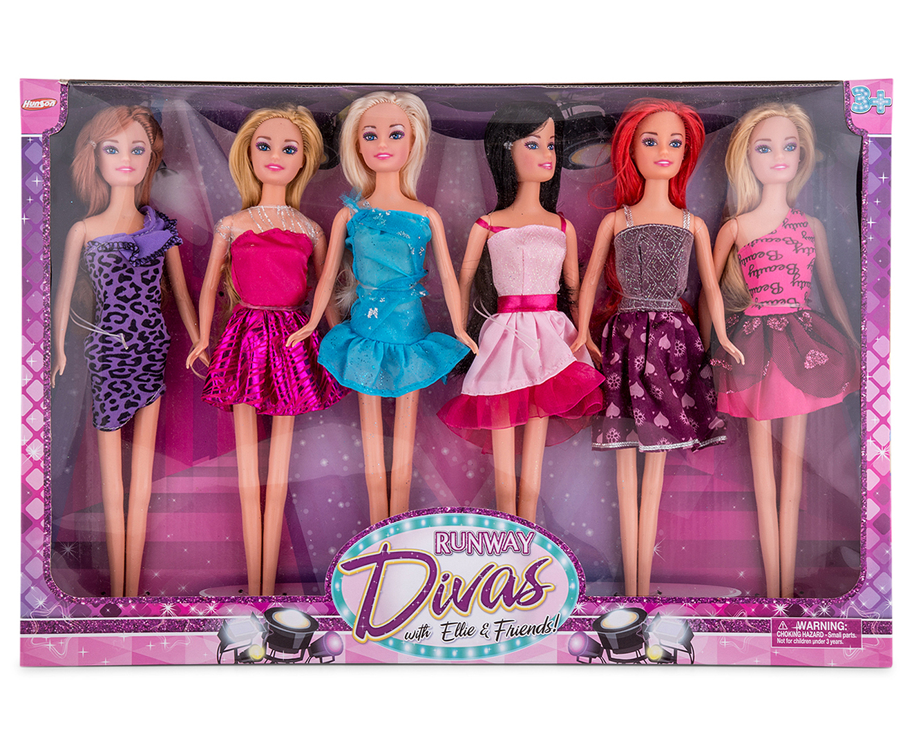 Runway Divas 6 Piece Doll Set Nz 0126