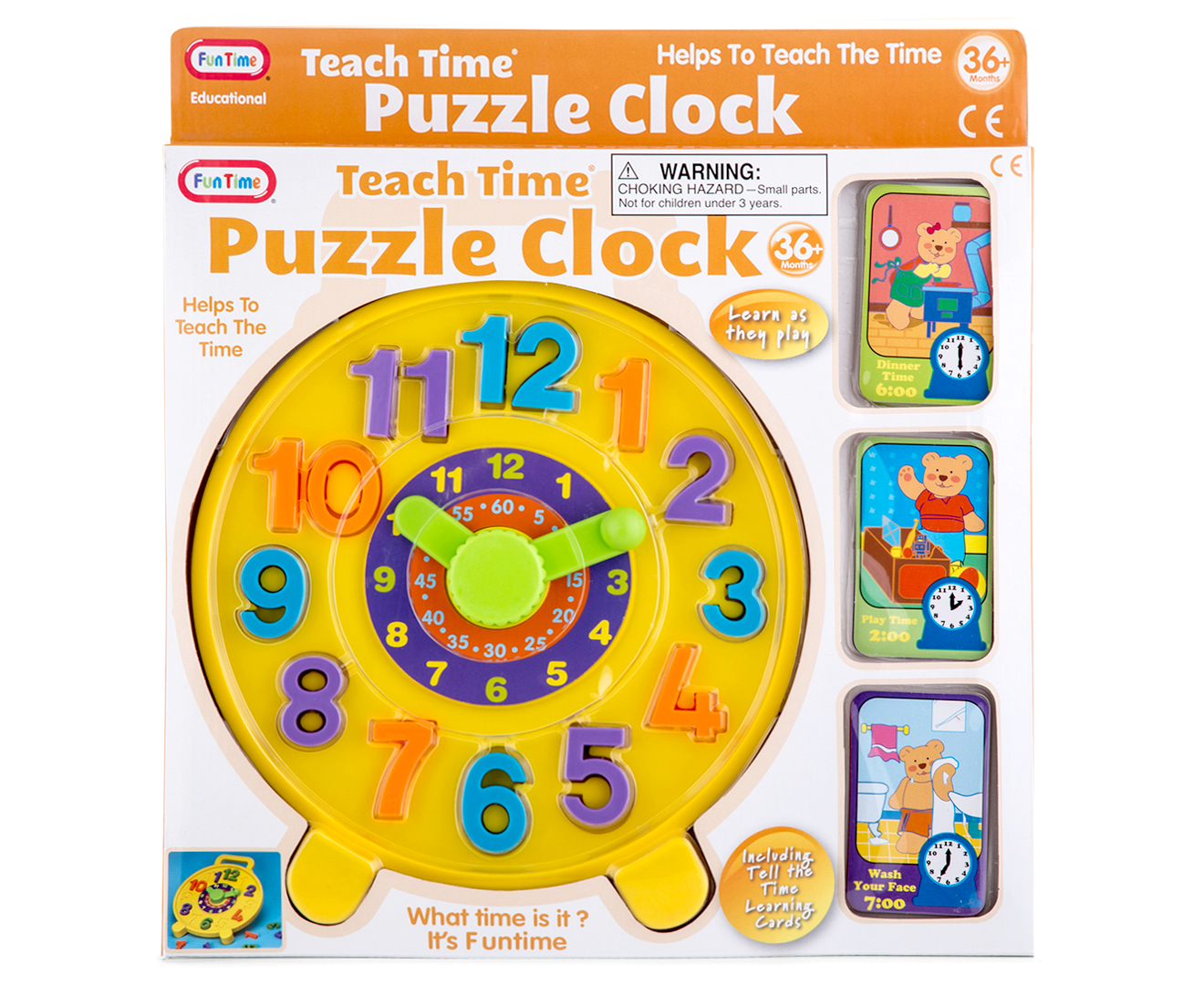 Fun Time Teach Time Puzzle Clock 