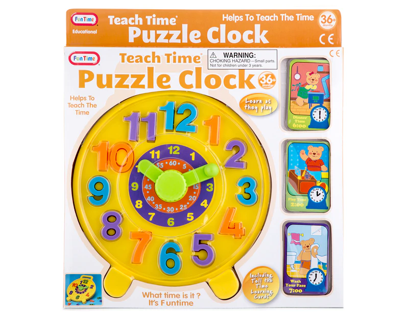 Fun Time Teach Time Puzzle Clock 