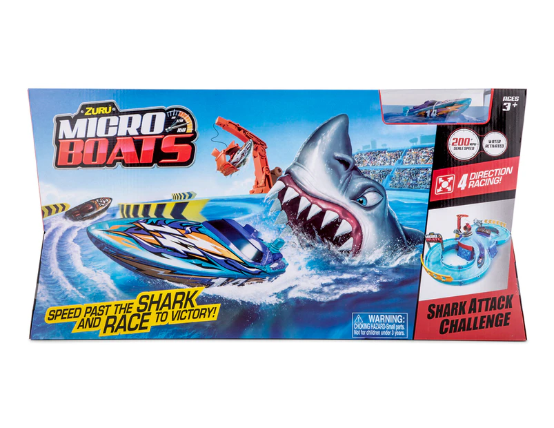 Zuru Micro Boats Shark Attack Challenge Playset
