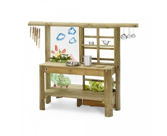 Plum Mud Pie Kitchen | Outdoor Wooden Play Kitchen for Kids