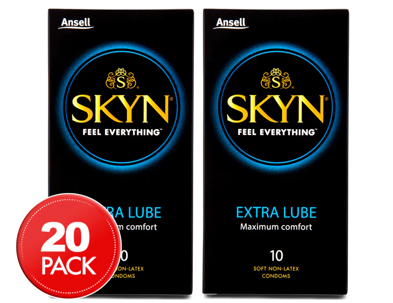 2 x SKYN Extra Lube Condoms 10pk