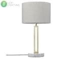 Lexi Lighting Margleus Metal Table Lamp w/ Marble Base - Gold/Grey 1