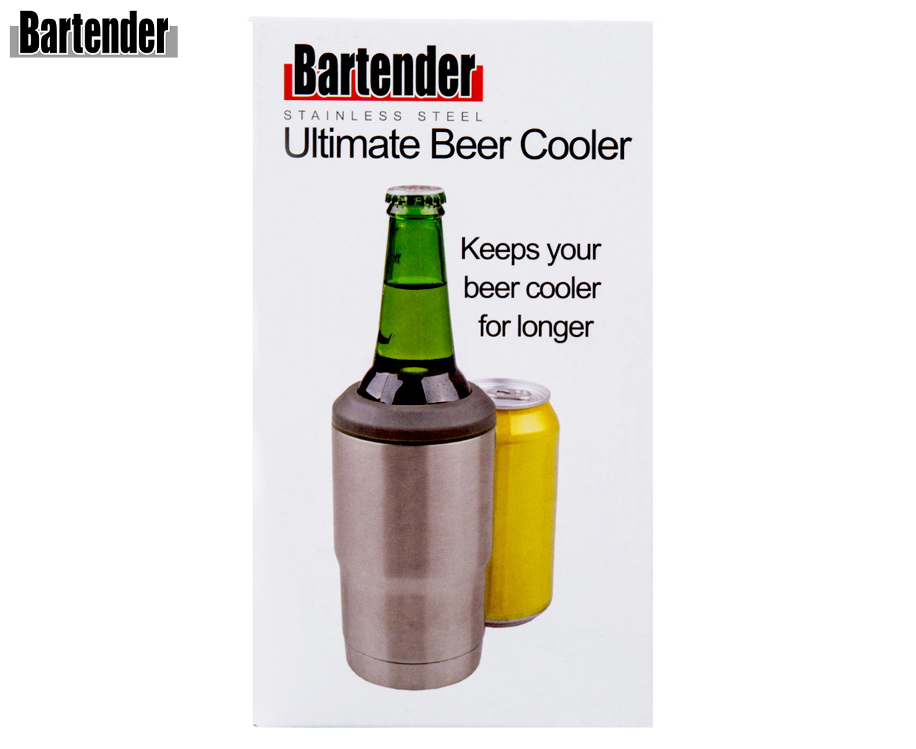 Bartender Beer Chill Sticks 2-Pack - Silver/Black