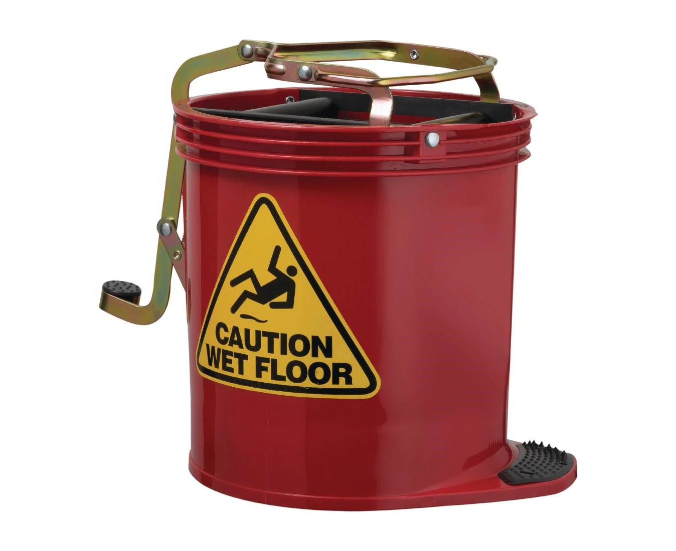 Oates Contractor Roller Wringer Bucket Red 15Ltr