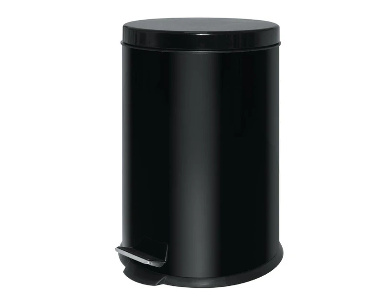 Stainless Steel Pedal Bin Black 20Ltr