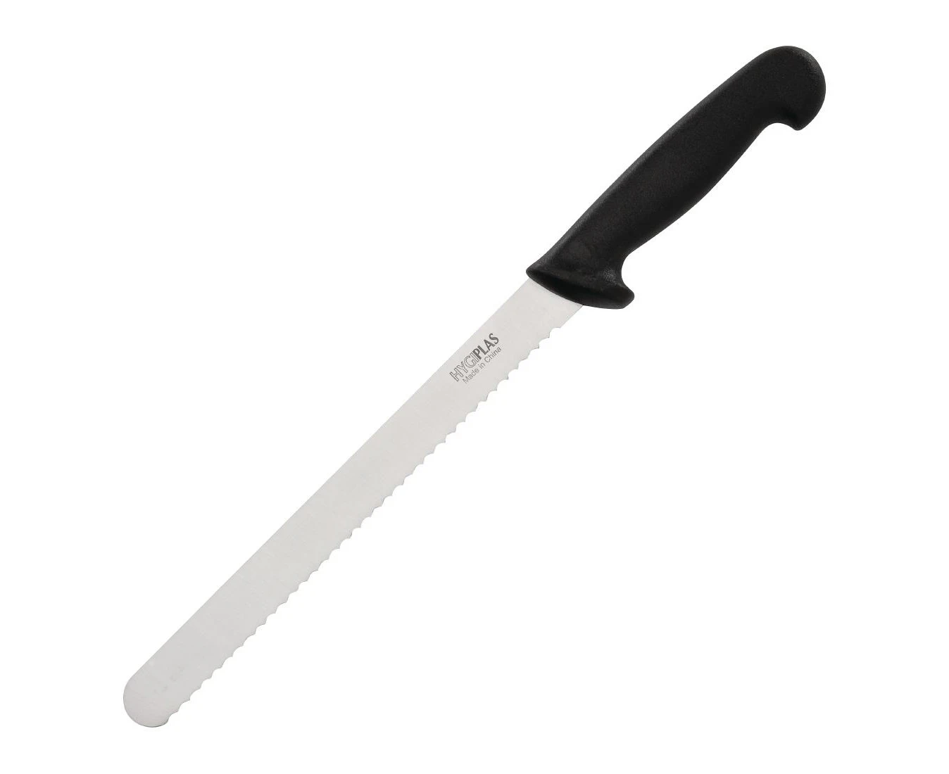 Hygiplas Serrated Slicer Black 255mm