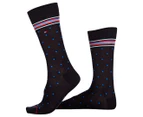 Tommy Hilfiger Men's Size 7-12 Premium Blend Socks 2-Pack - Navy/Blue/Grey